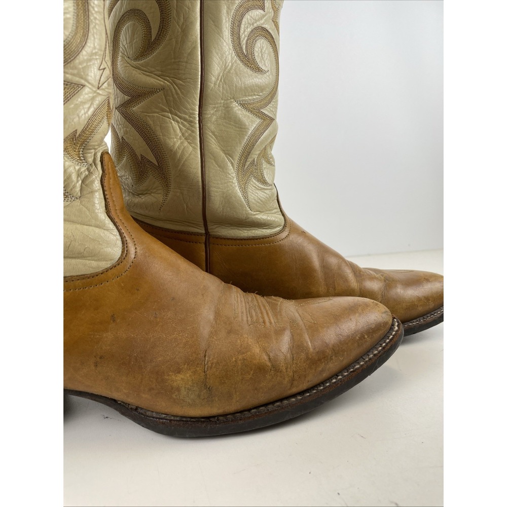 Vintage Nocona Wine Leather Cowboy Boots USA Made for Men Size 13.5‎ A - Picture 6 of 13